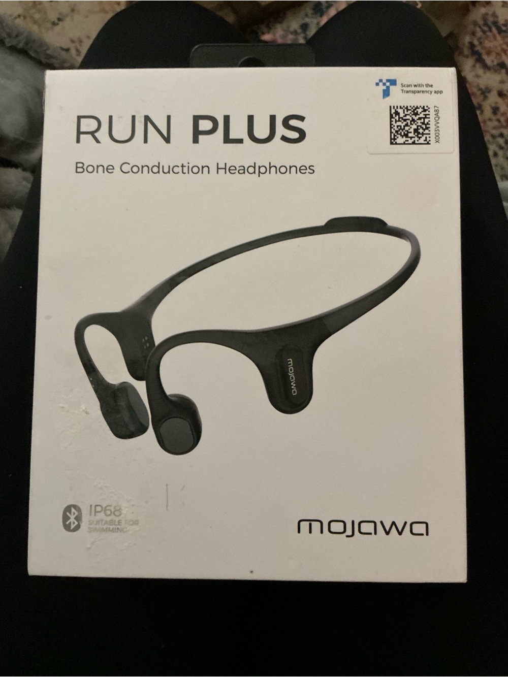 Mojawa Run Plus Bone Conduction Headphones - Blackbrand new